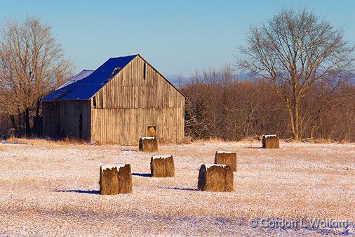 Barn & Bales_20223.jpg - Photographed near Westport, Ontario, Canada.